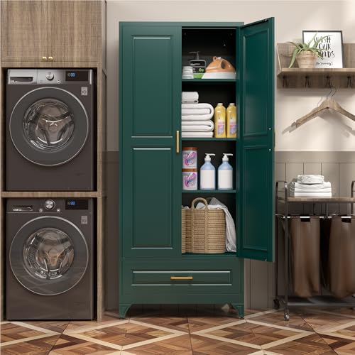Image of SteeLoong 75 inch Metal Storage Cabinet with Doors and 3 Adjustable Shelves