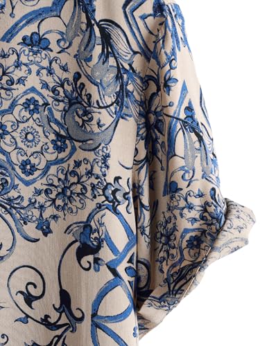 Image of JOTOOK Mens Hawaiian Shirt Short Sleeve Button Down Tropical Shirts Casual Floral Summer Beach Shirt
