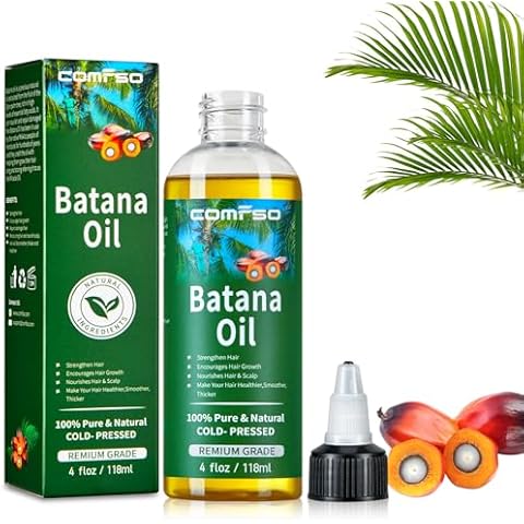 comfso Batana Oil for Hair Growth Dr Sebi Organic, 100% Pure & Natural Raw Batana Oil, Lightweight Hair Oil Treatment For Thicker Stronger Hair - Hair Loss, Repair 4 FL OZ Cover
