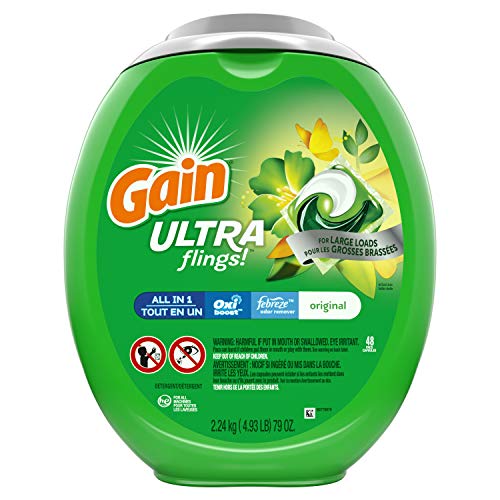 Gain Flings Liquid Laundry Detergent pacs
