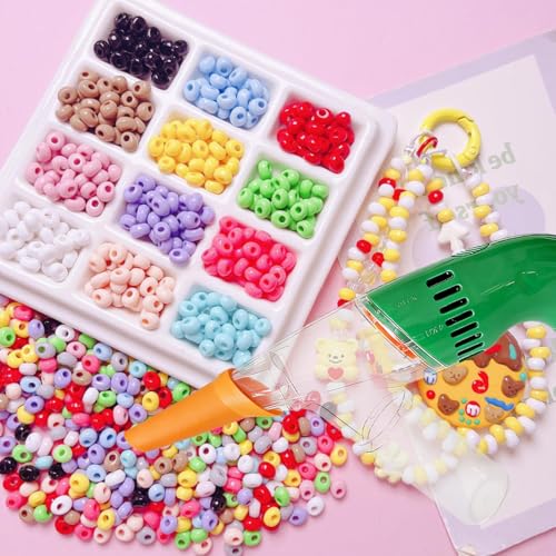 Image of Electric Bead Sucker Bug Vacuum Machine Hand Held Vacuums Tiny Car Vacuum Handheld Bead Suction Machine for Jewelry Making (Green)