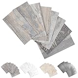 100 Pieces Peel and Stick backsplash 3 x 6 Inches 3D Light Rustic PVC Composite Wall Tile Stick on Backsplash Tile for Kitchen Bathroom, Laundry Room, Fireplace