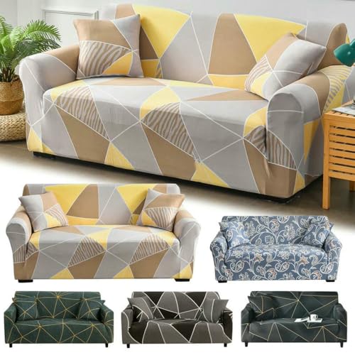 Housse de canapé élastique géométrique extensible 1 pièce pour salon - 3