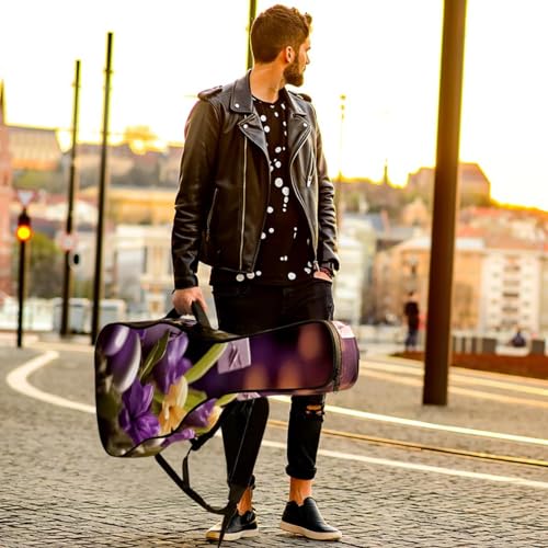 Housse guitare acoustique 41 pouces imperméable violette
