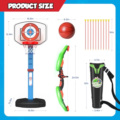 Gifnol BASKETBALL HOOP,BOW AND ARROW SET 2 In 1 Kids Basketball Hoop & Bow And Arrow Set thumb #7