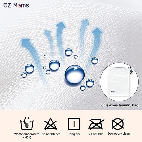 EZ Moms 6 Packs Potty Training Underwear for Girls 100% Cotton Absorption Padded Toddler Training Underwear Girls 3T Leakproof Reusable Kid Confident Toddler Panties Pee Pants with Potty Sticker Chart 5