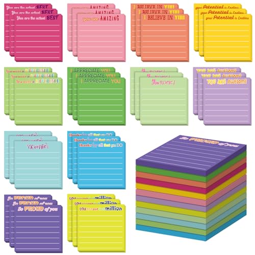 Notes adhésives inspirantes Yinder x48 pour cadeaux de remerciement