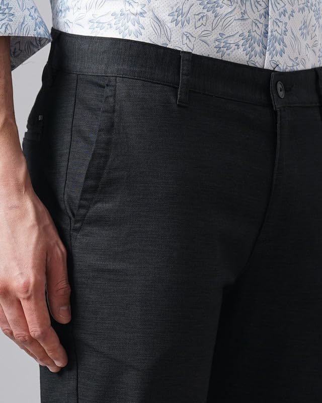 Image of British Club 98% Cotton, 2% Elastane Men's Slim Fit Low-Rise Chinos | Modern Design | Stretch Fabric for Comfort | Versatile for Casual and Semi-Formal Occasions | Durable Brown