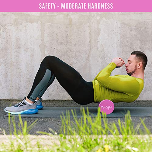 Yes4All Premium Eva Foam Roller - Best Firm & Smooth High Density Foam Rollers For Exercise, Perfect For Rehab Exercises, Eco-Friendly Back Roller,18 Inch #TOP5