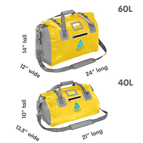 Image of Skog A Kust DuffelSak Waterproof Duffel Bag | 40L Yellow | 40, 60 and 90 Liter Sizes, For Sports, For Travel