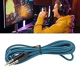 lvifloae Reemplazo de Cable de Enchufe de 5 Polos de 3,5 mm a Enchufe de 4 Polos, Cable de Audio Dorado de 3,5 mm Cable de Auriculares Conector Chapado Cable de Auriculares para