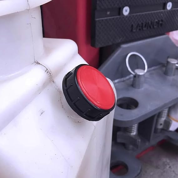 Hydraulic Fluid Reservoir Air Breather with Dipstick | Dump Cap Breather Replacement for Automotive Hydraulic Systems | Red Dehumidifier Cap(0.79inches)