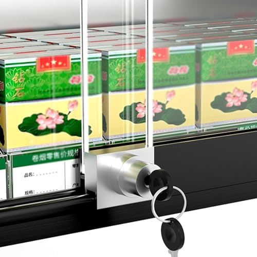 Commercial Cigarette Display Rack - Silver Desktop Stand for Matchbook & Vape Display, Wall-Mounted Cabinet, Versatile Organizer Shelf, Multiple Combinations for Optimal Visibility