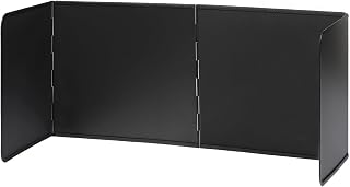Protector contra Salpicaduras, Protector Salpicaduras Pared Antisalpicaduras Cocina Plegable 3 Caras Escudo Pantalla Antiadherente de Tres Lados, Negro-L