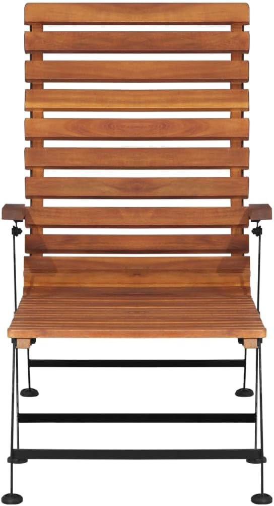 Patio Deck Chair,Outdoor Chaise Lounge,Patio Lounge Chair,Beach Sunbathing Chair,Camping Chair,Portable Loungers, with Armrests and a Footrest,for Patios,Pools,Lawns,Camping,Solid Wood Acacia