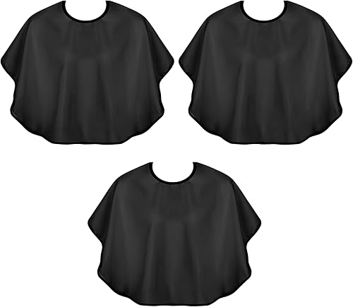 Miniatura 7 de 3 piezas de capas de maquillaje, baberos de maquillaje para salón de belleza, delantal ligero para barba, peinado, capas de tinte para el cabello,