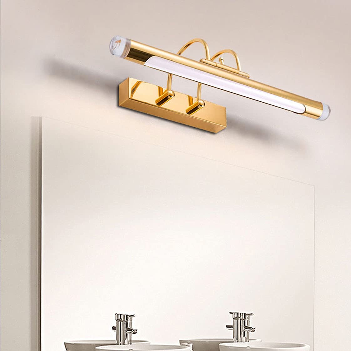 LED Spiegellicht IP44 Spiegelfront Beleuchtung mit Stecker und Kabel Badezimmer Schrank Licht Neutrales Licht 4000K Spiegel Wandleuchte Make-up für Toilette Küche Eitelkeit Schlafzimmer