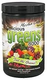 Delicious Greens 8000 Green Food Supplement, Mocha Cafe, 10.6 Ounce