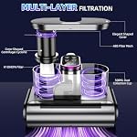 Mattress Vacuum Cleaner with 18KPa Strong Suction & LED Display, 500W Bed Vacuum Cleaner with UV Light, 149°F Hot Air and 38,000 RPM High-Frequency Vibration for Mattress, Sofa, Pillows, 16.4ft Cord