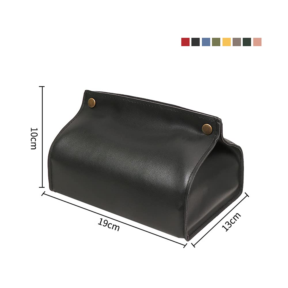 Portafazzoletti In Pelle PU Elegante - Rettangolare, Per Casa O Ufficio, Colore Giallo - Foto 9