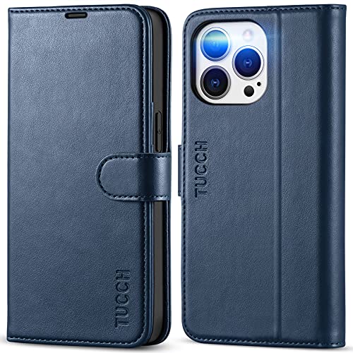 Housse iPhone 13 Pro bleue en cuir pour simplifier vos déplacements