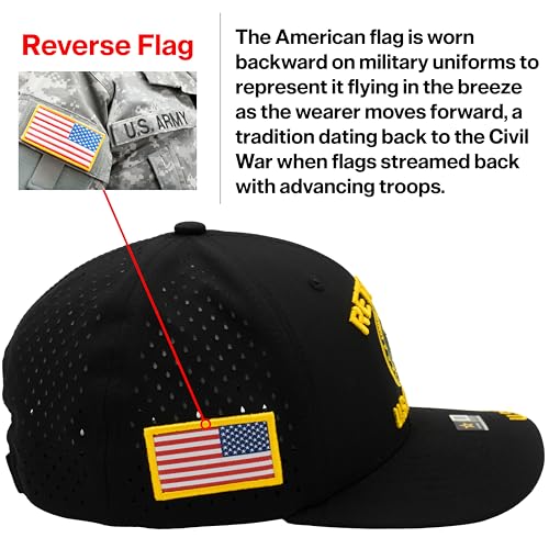 Image of Retired US Army Veteran Hat Official Licensed Army Hat, Adjustable Baseball Cap for Men Tactical Hat