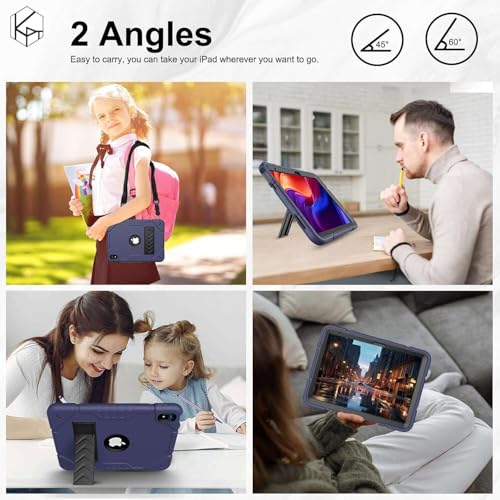 Étui de protection bleu marine haut de gamme pour tablette Samsung A11 Plus 11" - 5