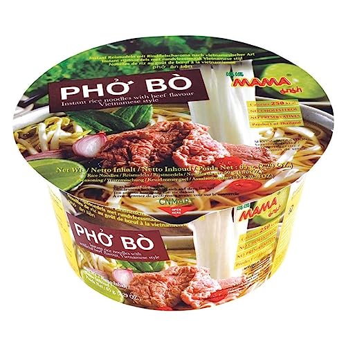MAMA Instant Rice Noodle Vietnamese Style Pho Ga Vermicelli Bowl Beef Flavours 65g (Pack of 6) by CNMART - Image 2