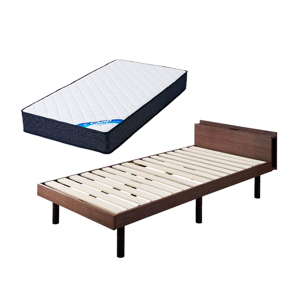 Amazon｜【棚付ベッド+マットレスセット】アイリスプラザ 高さ