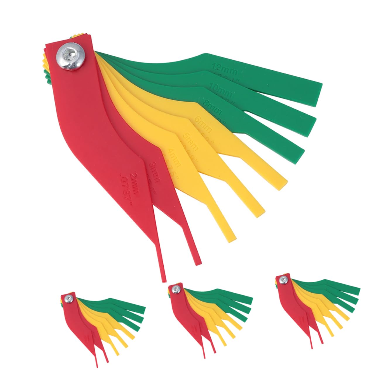 SOESFOUFU Brake Pad Gauge 4pcs Measurement Tool Set for Car Wear Detection Thickness Gauge