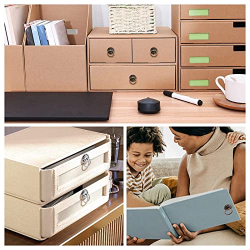 Image of GORGECRAFT 40PCS 4 Colors Metal Brad Fasteners with Pull Rings Mini Brad Paper Fasteners Scoreboard Handle Drawer Decoration Accessories for DIY Crafts Kitchen Bathroom Books
