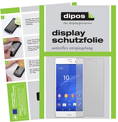 dipos Protector de Pantalla Compatible con Sony Xperia Z3 (2 Unidades)   Mate pelicula Protectora de Pantalla
