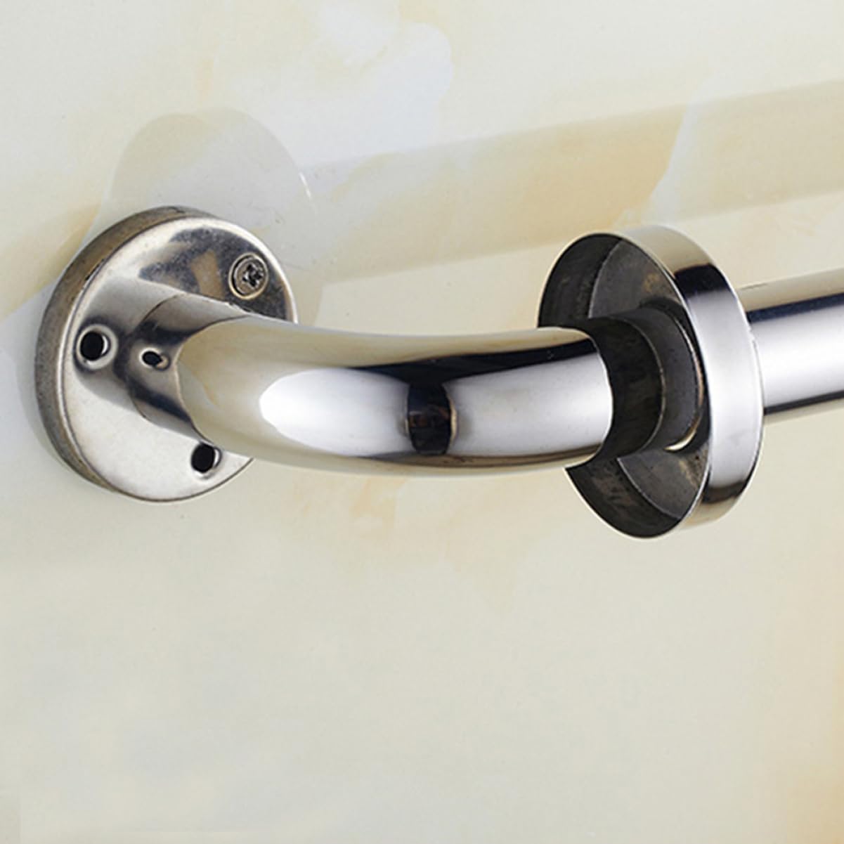 Pasamanos de Baño de Acero Inoxidable, Barra de Seguridad | Soporte Pasamanos Plata, Asidero Baño para Pasillo y Baño, Apoyo Firme 300kg