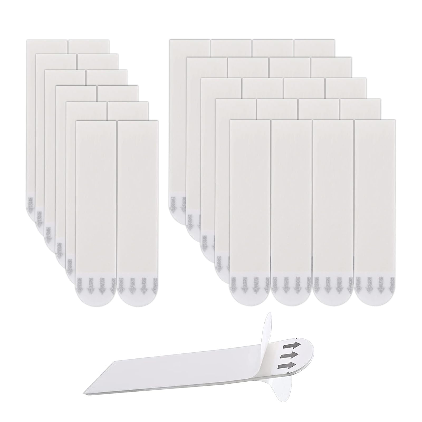 KRENIE 48 Pcs Picture Frame Wall Hanging Strips – No Nails Picture Hanging Strip, Wall Adhesive Strips - Waterproof Wall Stickers for Picture Frames, Posters, Mirrors 70×16mm