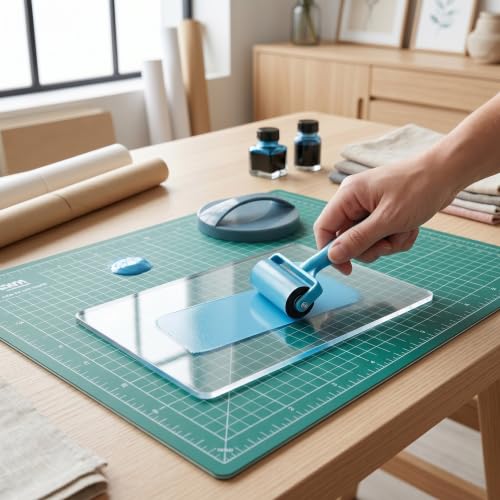 Placa de gel para crear tarjetas y fondos de scrapbooking 5