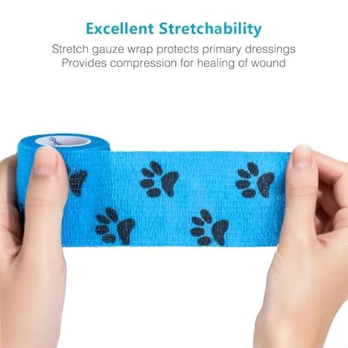 image for WePet Pet Wrap, Self-Adhesive, Only Sticks to Itself, Non-Woven Tape f