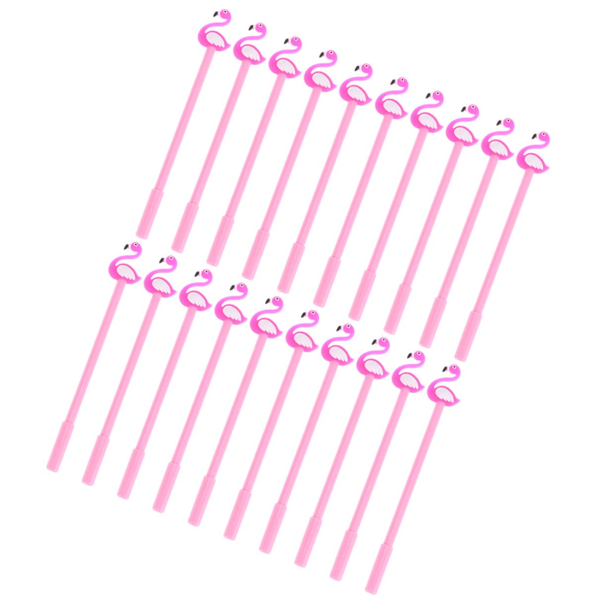 Housoutil 60 Pièces Stylo Gel Flamingo pour Garçon Fille Fournitures Scolaires et Design Animé pour École et