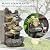 Dephet Outdoor Cascading Rock Water Fountain, 6-Tier Fountain and Waterfall