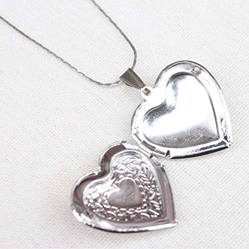 Preisvergleich Produktbild RUiillg Damen Halskette,Charm Halskette Romantische Bilderrahmen Charme Herz Anhänger Halskette Für Wo Schmuck Valentine Sparkly Halskette Charme Halskette