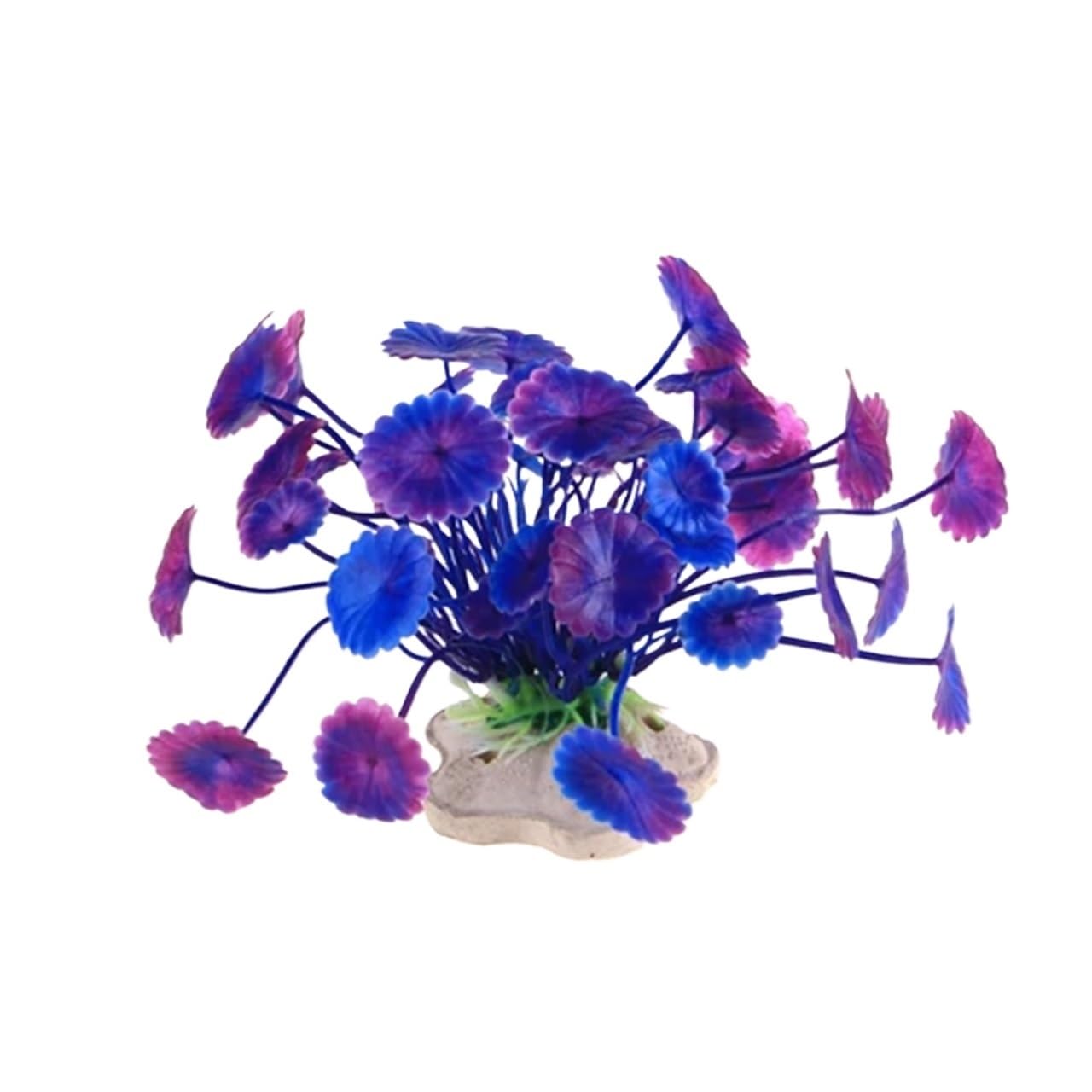 LTYKNGH Aquarium Plants 3pcs Aquarium Decoration 3 Color Flower Grass Fish Tank Aquatic Simulation Water Plant Accessories(Color3)