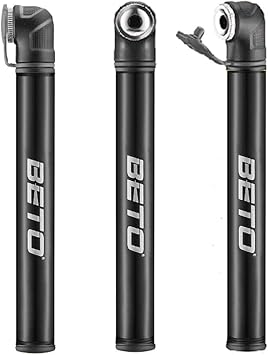BETO Domestic Genuine Product World's Smallest Mini Pump for Bicycles, Compatible with Presta Valves, Portable Pump, Air Pump, 120psi, Made in Taiwan PVP-003A