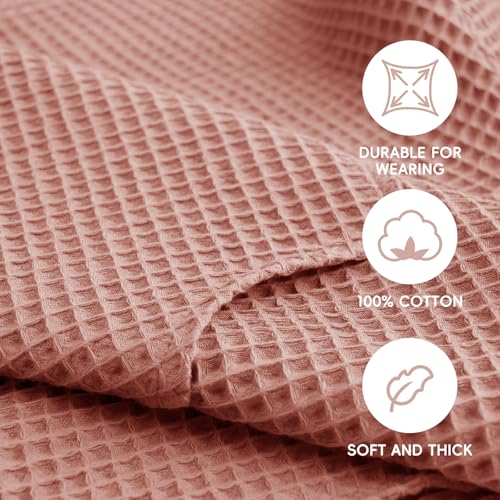 Image of Hooded Kids Beach Towel - Soft Poncho Towel for Babies and Toddler - Lightweight Waffle Cotton Towel Cover Up for Beach and Pool and Bath