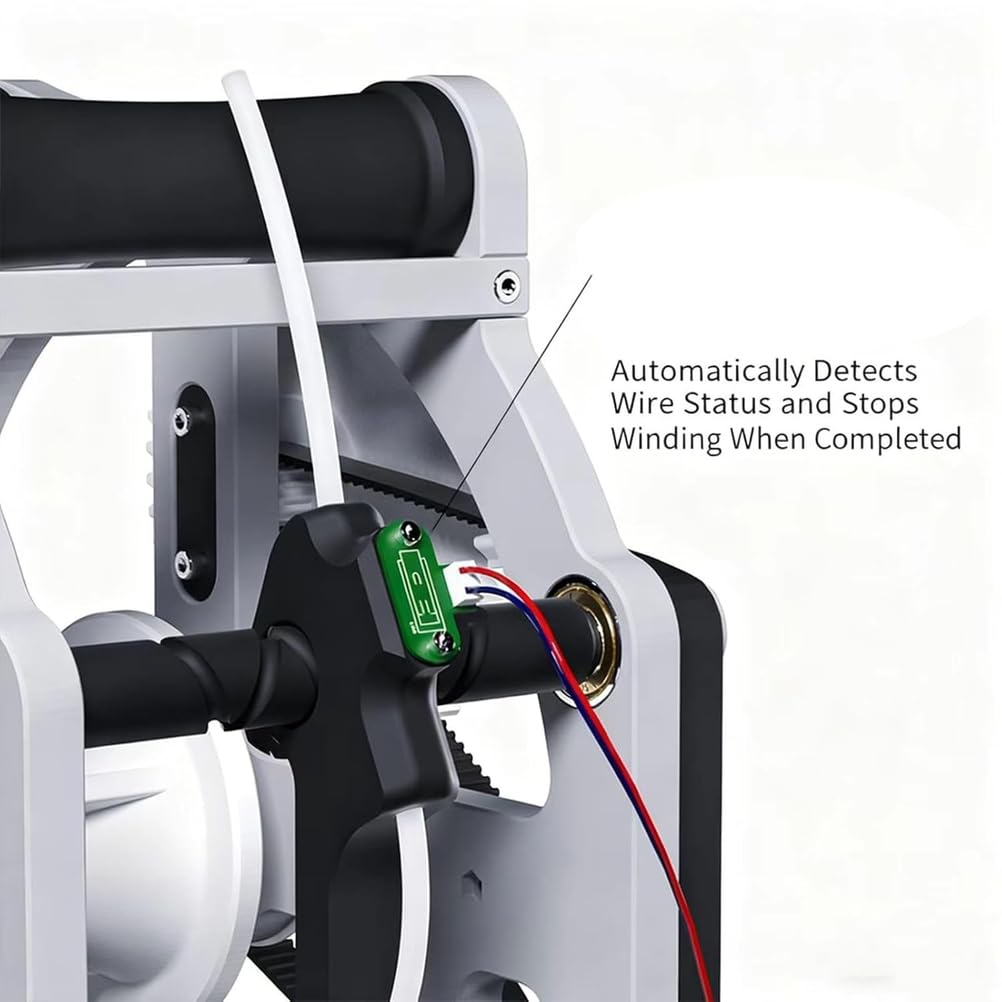 Inteligentna nawijarka drutu, przewijarka filamentu do drukarek 3D z inteligentnym systemem start/stop, regulowaną prędkością i automatyczną pracą, wydajne nawijanie dla entuzjastów druku 3D