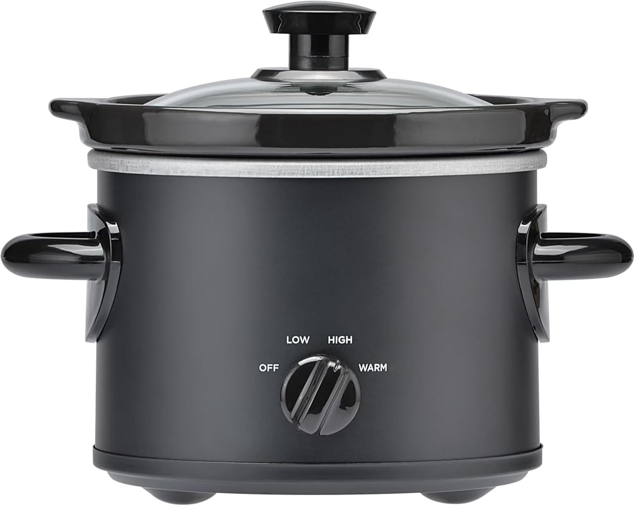 2-quart manual slow cooker matte black