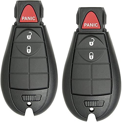 3 Button Car Key Fob Replacement GQ4-53T Compatible for 2013-2018 Dodge Ram 1500 2500 3500 Keyless Entry Remote