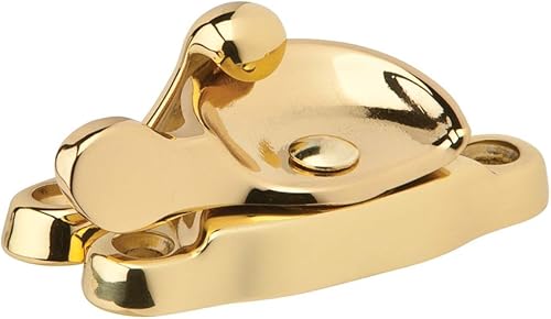 Ives by SCHLAGE 07MB3 SCHLAGE 07Mb-605 - Cerradura de media luna, sólida, brillante, sin tamaño, latón