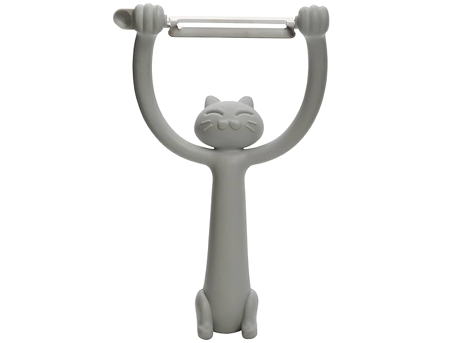 6伊原企販 猫の 立つピーラー felice ピーラー（皮むき器ブラック 日本製 6伊原企販 猫の 立つピーラー felice ピーラー（皮むき器