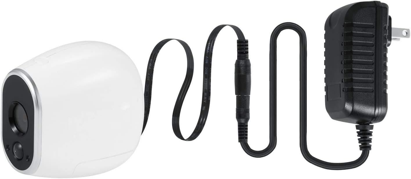 Wired Adapter Compatible with Arlo HD - Power Your Arlo HD Outdoor Camera Continuously - by Wasserstein (Black)