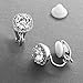 Mariell Cubic Zirconia Crystal Clip-On Earrings, CZ Stud for Clip On Earrings for Non-Pierced Ears, Brides, Jewelry Gift For Women, Brides, Bridesmaids, Mother of the Bride