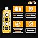 AUTO OCCASION Waterproof Industrial 4 Button Electric Hoist Crane Pushbutton Switches with Box Holder COB Industrial Up Down Driving Push Button Switch Control